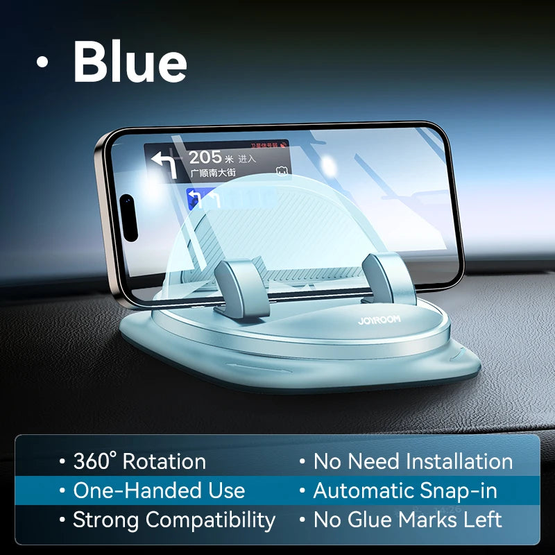 Dashboard Car Phone Holder Universal 360° Rotation Silicone Phone Mount One-Handed Operation Phone Holder for Car Use