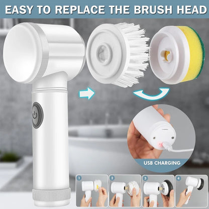 Multi-Functional Electric Cleaning Brush for Kitchen and Bathroom Bathroom Cleaning Brush Power Scrubber for Kitchen Bathtub