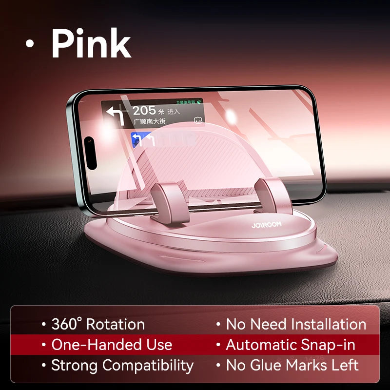 Dashboard Car Phone Holder Universal 360° Rotation Silicone Phone Mount One-Handed Operation Phone Holder for Car Use