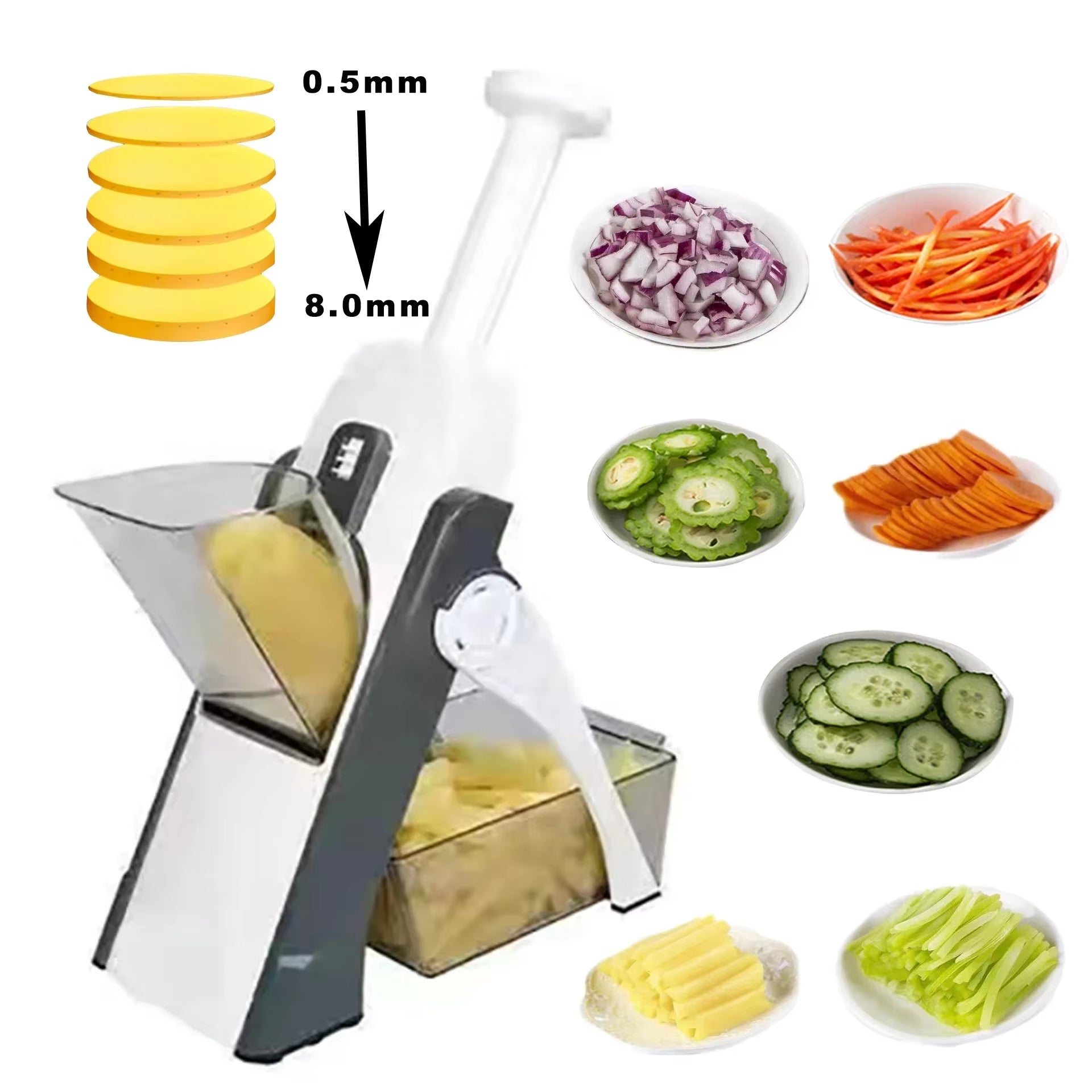 Vegetable Chopper High Quality Labor Saving Potato French Fries Graters Multifunctional Slicer Vegetable Cutter Kitchen Gadget