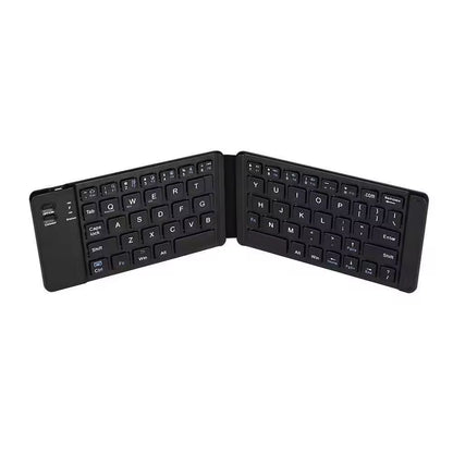 Folding Bluetooth Keyboard with Touchpad for IOS Android Windows Office Mini Wireless Keyboard Storage Three Systems Universal